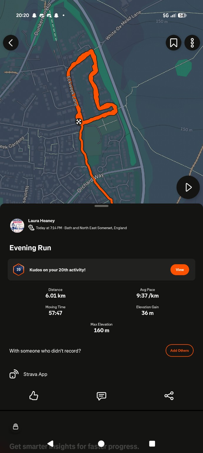 Laura’s running progress screenshot 4