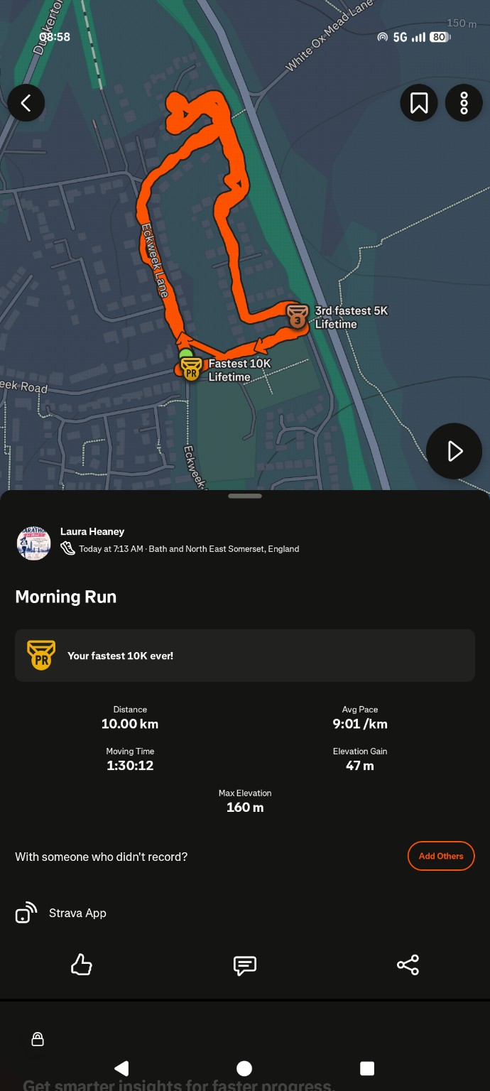 Laura’s running progress screenshot 6