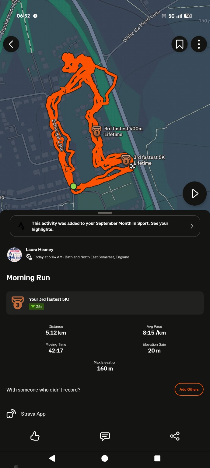 Laura’s running progress screenshot 7