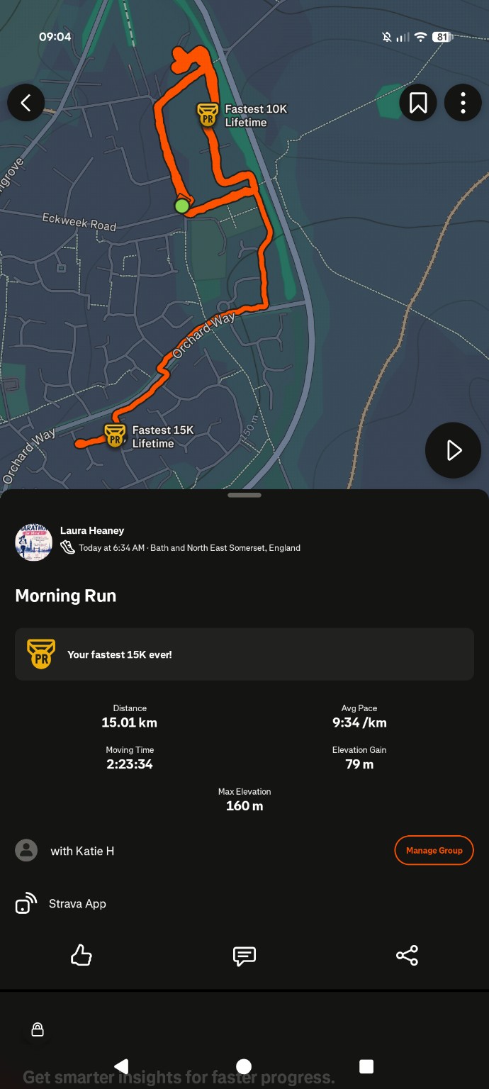 Laura’s running progress screenshot 8